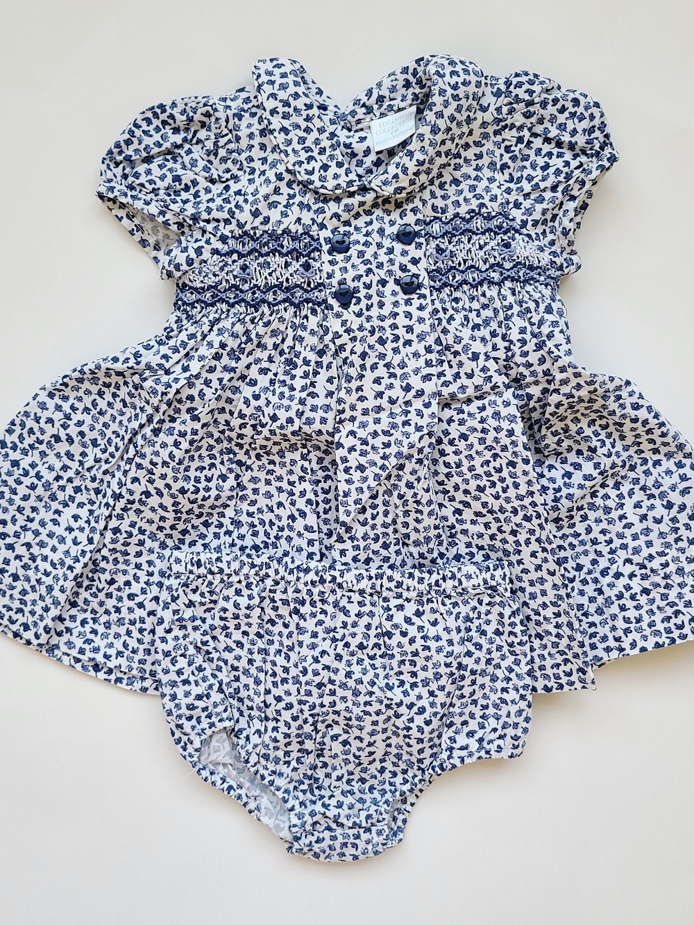 Edgehill Collection Navy Smocked Dress
